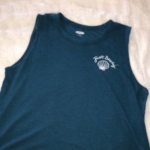 Dark blue tank top